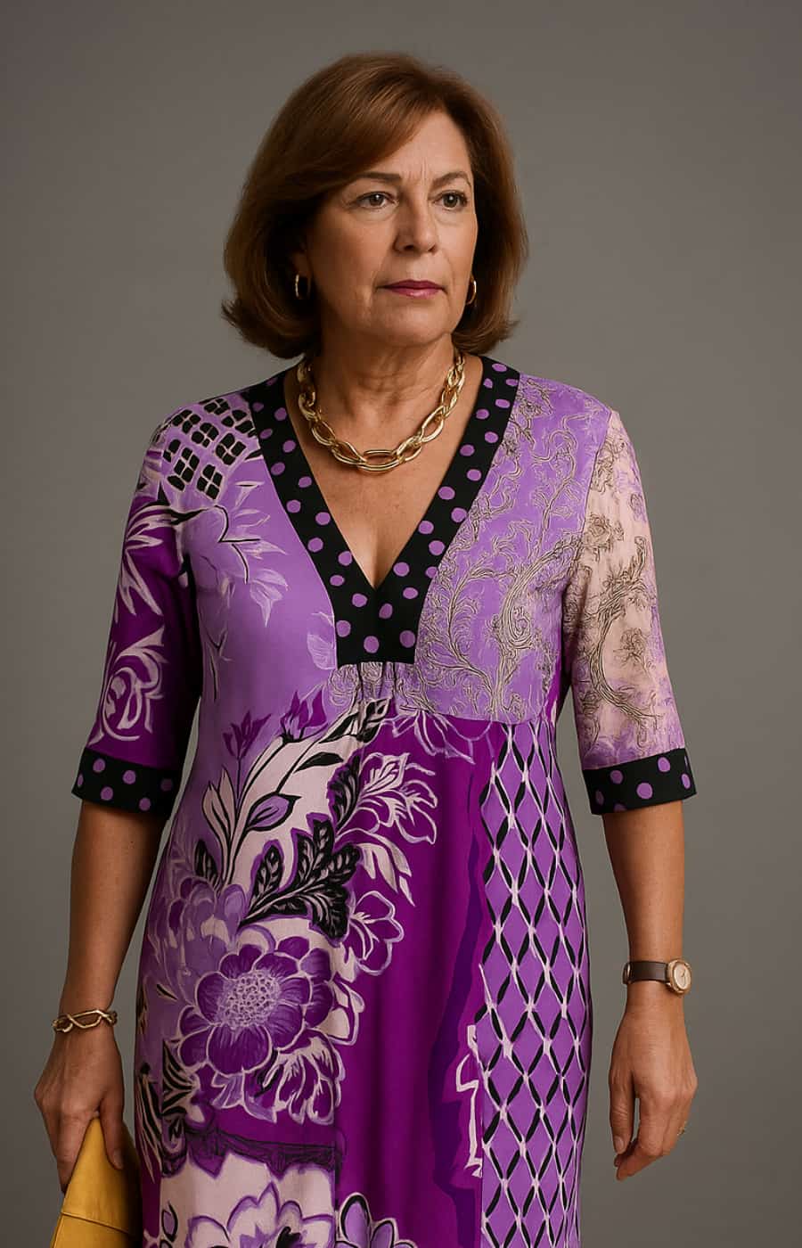 PALOMA | VESTIDO MAXI COLORIDO CON CONTRASTES ELEGANTES