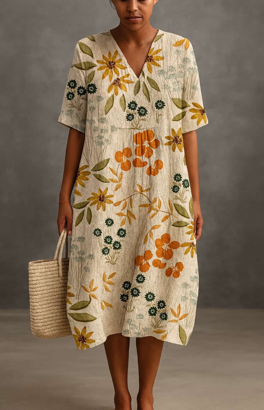 APOLONIA | EL VESTIDO MIDI ORIGINAL CON ESTILO ARTESANAL