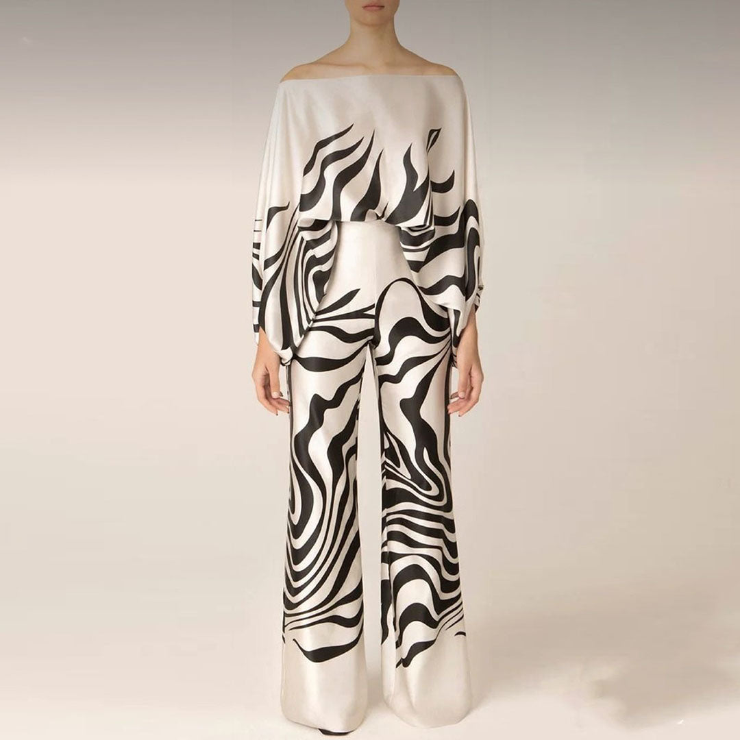 Mono ancho de una sola manga con diseño elegante y estilo moderno para mujer