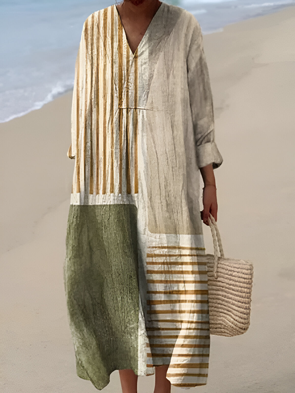 Imelda | Elegante vestido geométrico