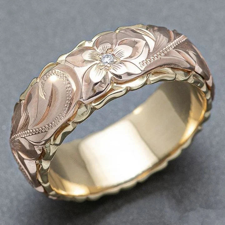 Anillo vintage de oro Rose Blume