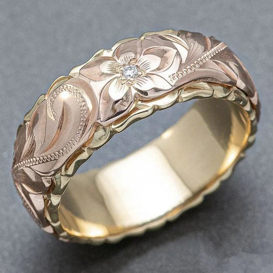 Anillo vintage de oro Rose Blume