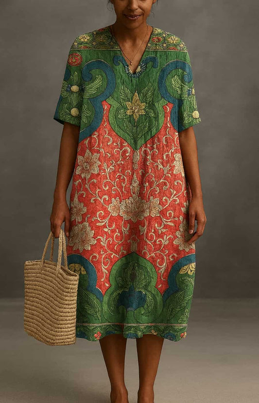 APOLONIA | EL VESTIDO MIDI ORIGINAL CON ESTILO ARTESANAL