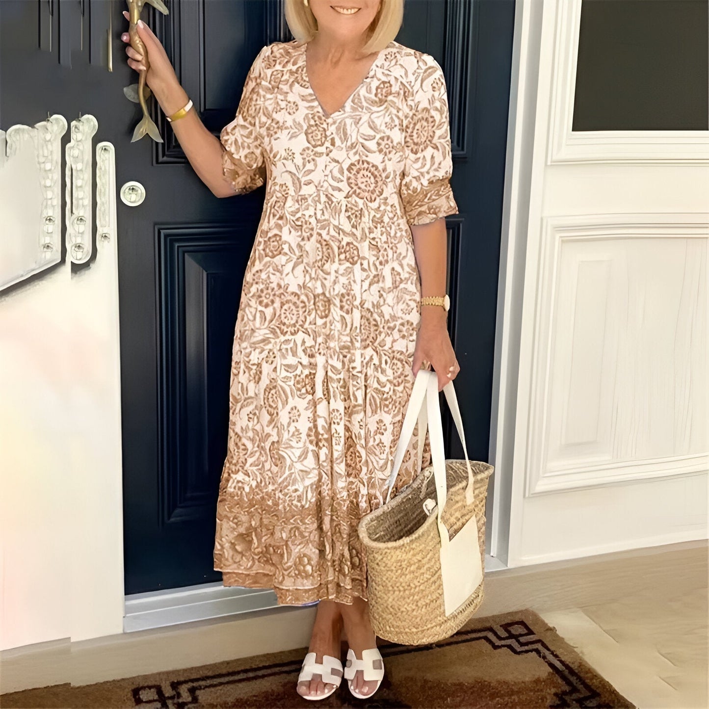 Zuri | Vestido Bohemio con Escote en Forma de V